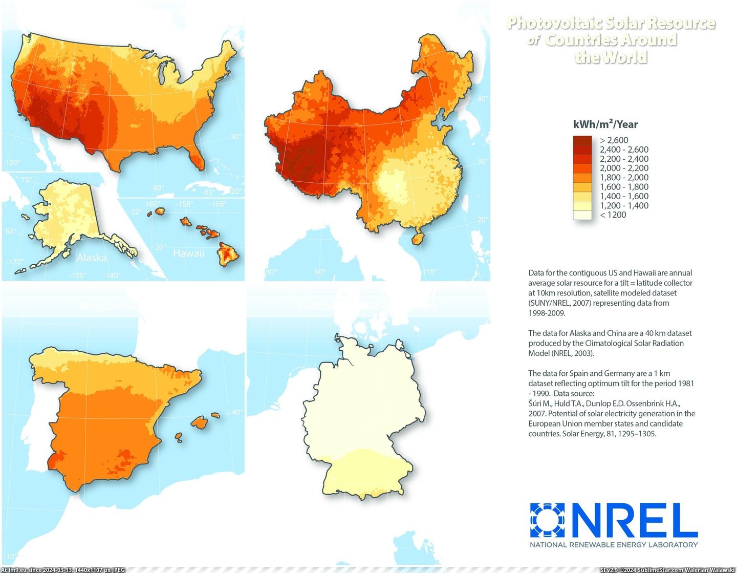 #World #Countries #Photovoltaic #Solar #Resource [Mapporn] Photovoltaic solar resource of countries around the world [3300×2550] Pic. (Image of album My r/MAPS favs))