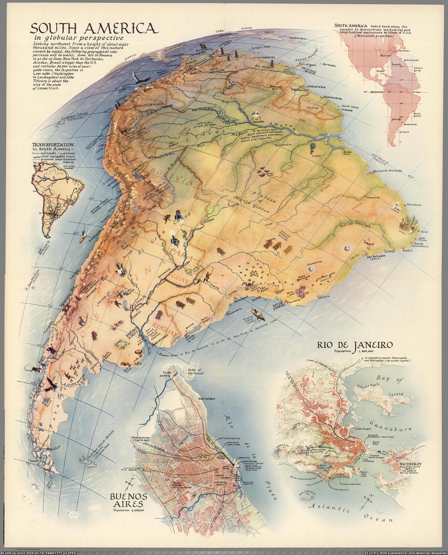 #South #America #Issue #Globular #Foldout #Magaz #Supplement #Perspective #Fortune #Published [Mapporn] South America in globular perspective, published as a foldout supplement from the December 1937 issue of Fortune magaz Pic. (Image of album My r/MAPS favs))