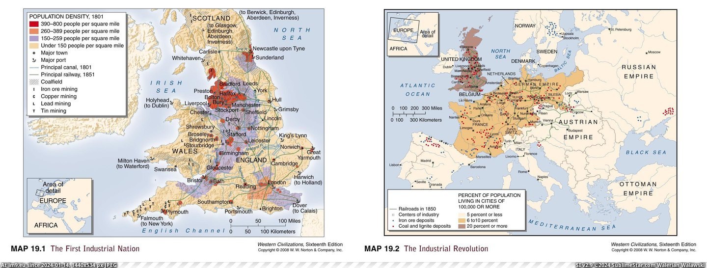 #Revolution #Industrial #Nation [Mapporn] The First Industrial Nation, 1801 and The Industrial Revolution [2880x1080] Pic. (Image of album My r/MAPS favs))