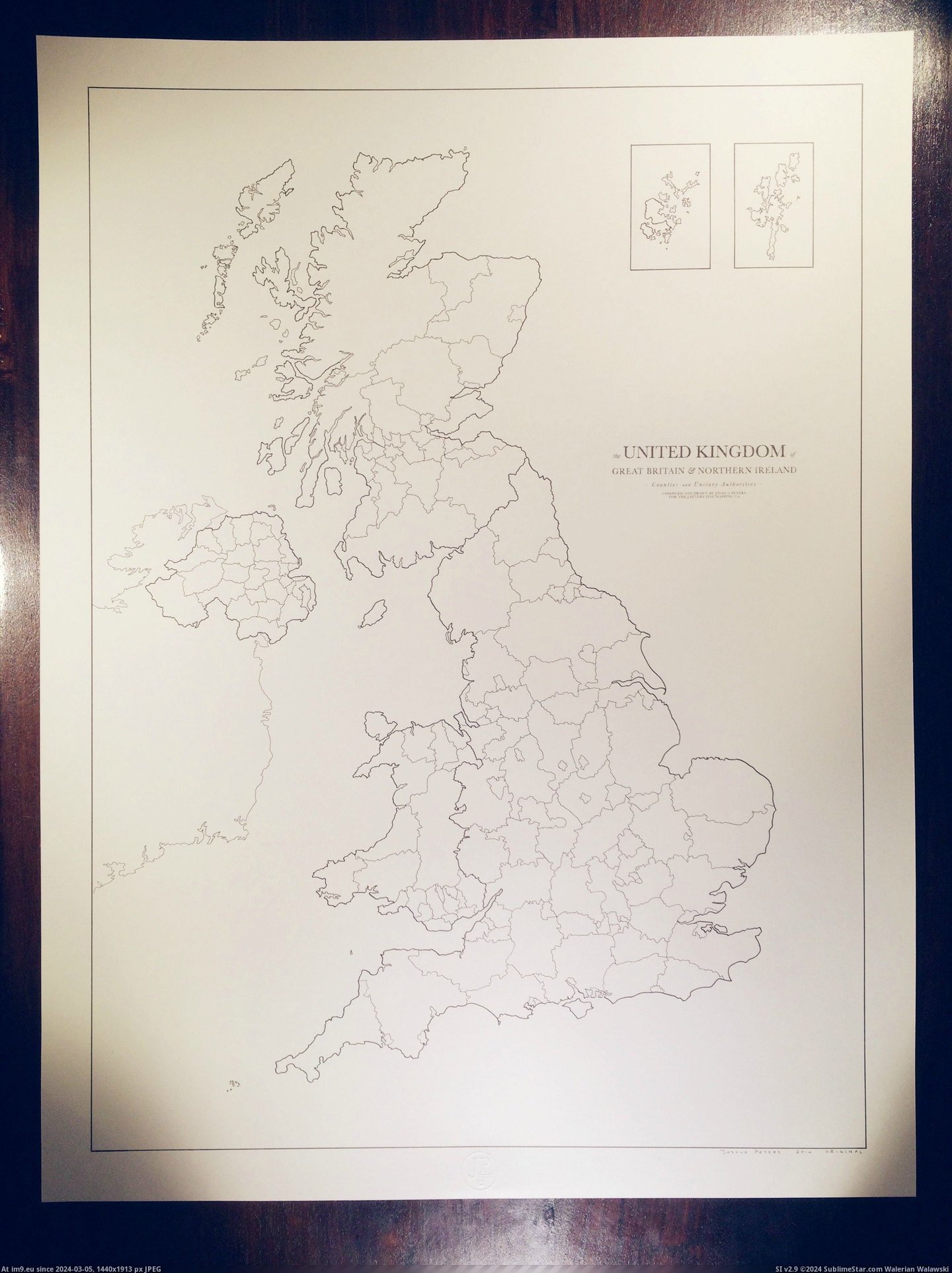 #Great #United #Northern #Britain #Boundaries #Ireland #Kingdom #Counties [Mapporn] The United Kingdom of Great Britain & Northern Ireland: Counties and Unitary Boundaries [2448 × 3264] Pic. (Image of album My r/MAPS favs))
