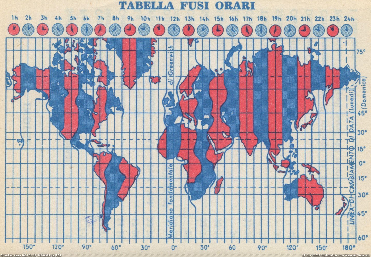 #Italy  #Timezone [Mapporn] Timezone table from Italy, 1978 [OC][3.576 × 2.457] Pic. (Image of album My r/MAPS favs))