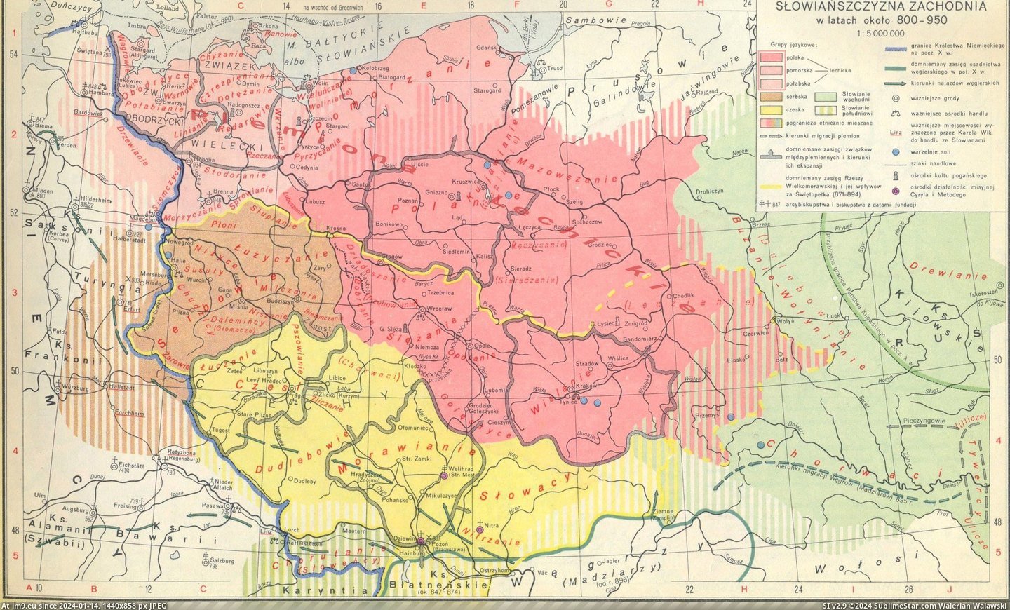 #West #Slavic #2208x1328 #Tribes [Mapporn] West Slavic tribes about 800-950 AD [2208x1328] Pic. (Bild von album My r/MAPS favs))
