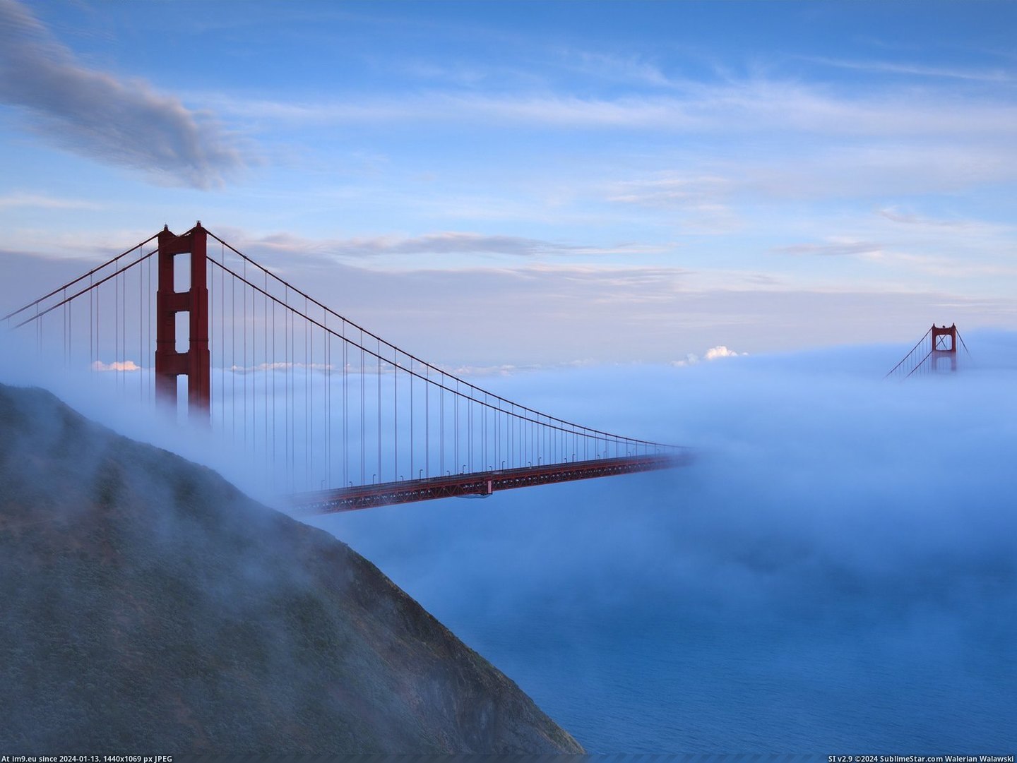 Marine Layer, Golden Gate Bridge, San Francisco, California (in Beautiful photos and wallpapers)