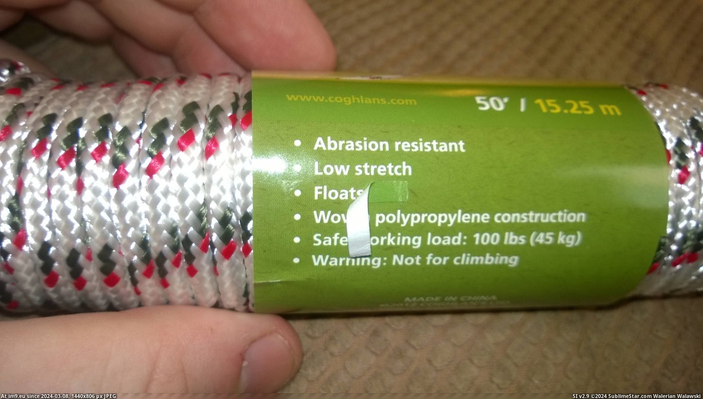 #Apparently #Float #Rope [Mildlyinteresting] Apparently, this rope does not actually float Pic. (Image of album My r/MILDLYINTERESTING favs))