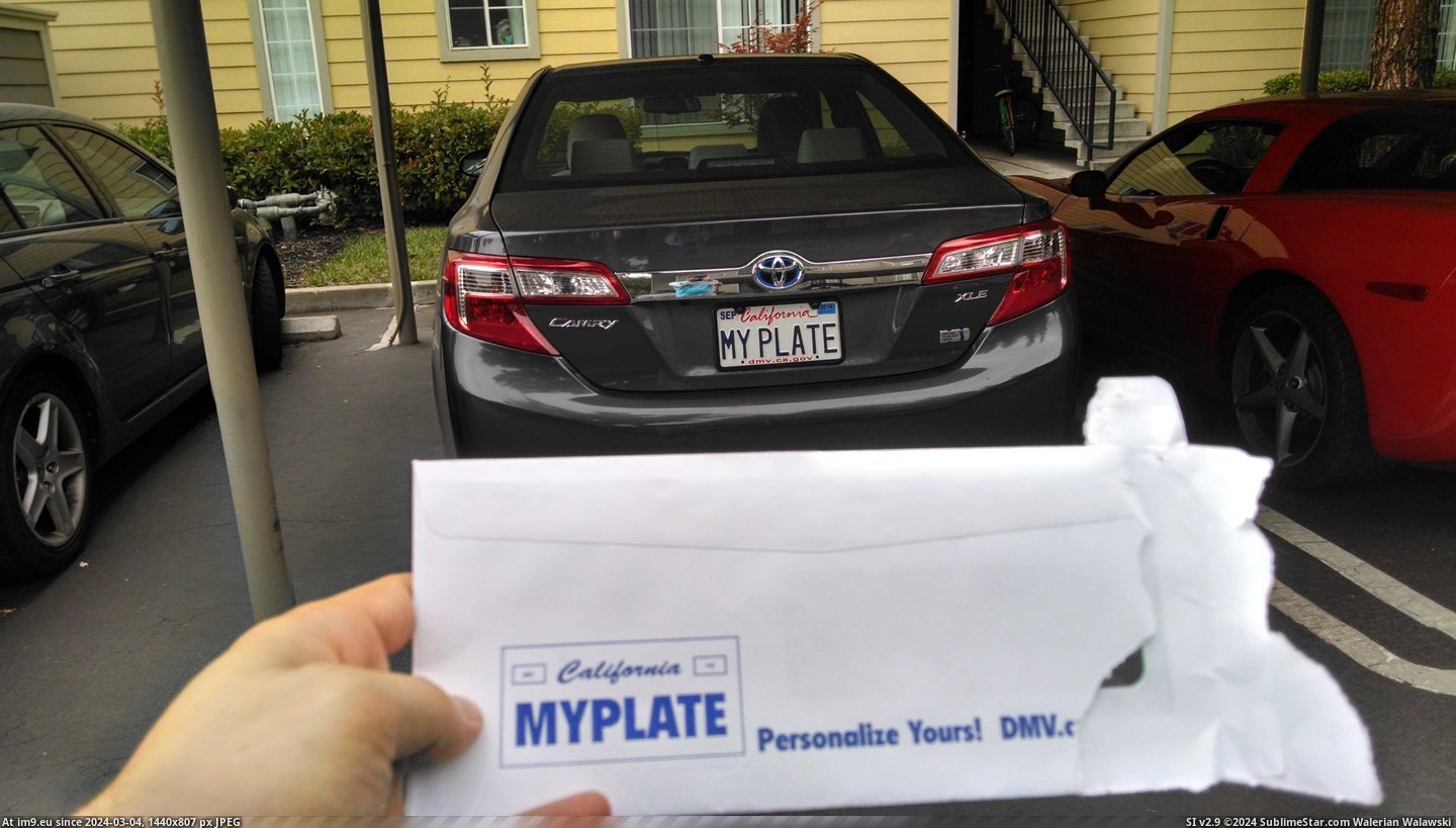 #Plate #Letters #Dmv #License [Mildlyinteresting] I found the license plate on the DMV Letters... Pic. (Image of album My r/MILDLYINTERESTING favs))