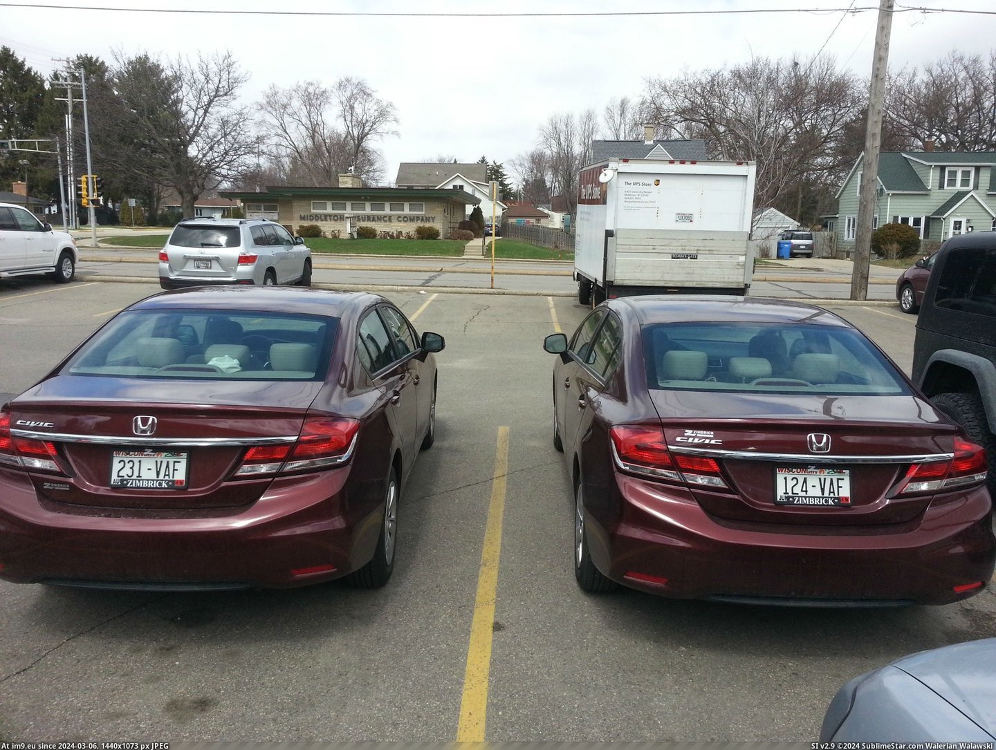 #Car #Slightly #Plate #6ths #Rearranged #Exact #License #Parked [Mildlyinteresting] I parked next to my exact car today, down to 5-6ths of the license plate (slightly rearranged). Pic. (Изображение из альбом My r/MILDLYINTERESTING favs))