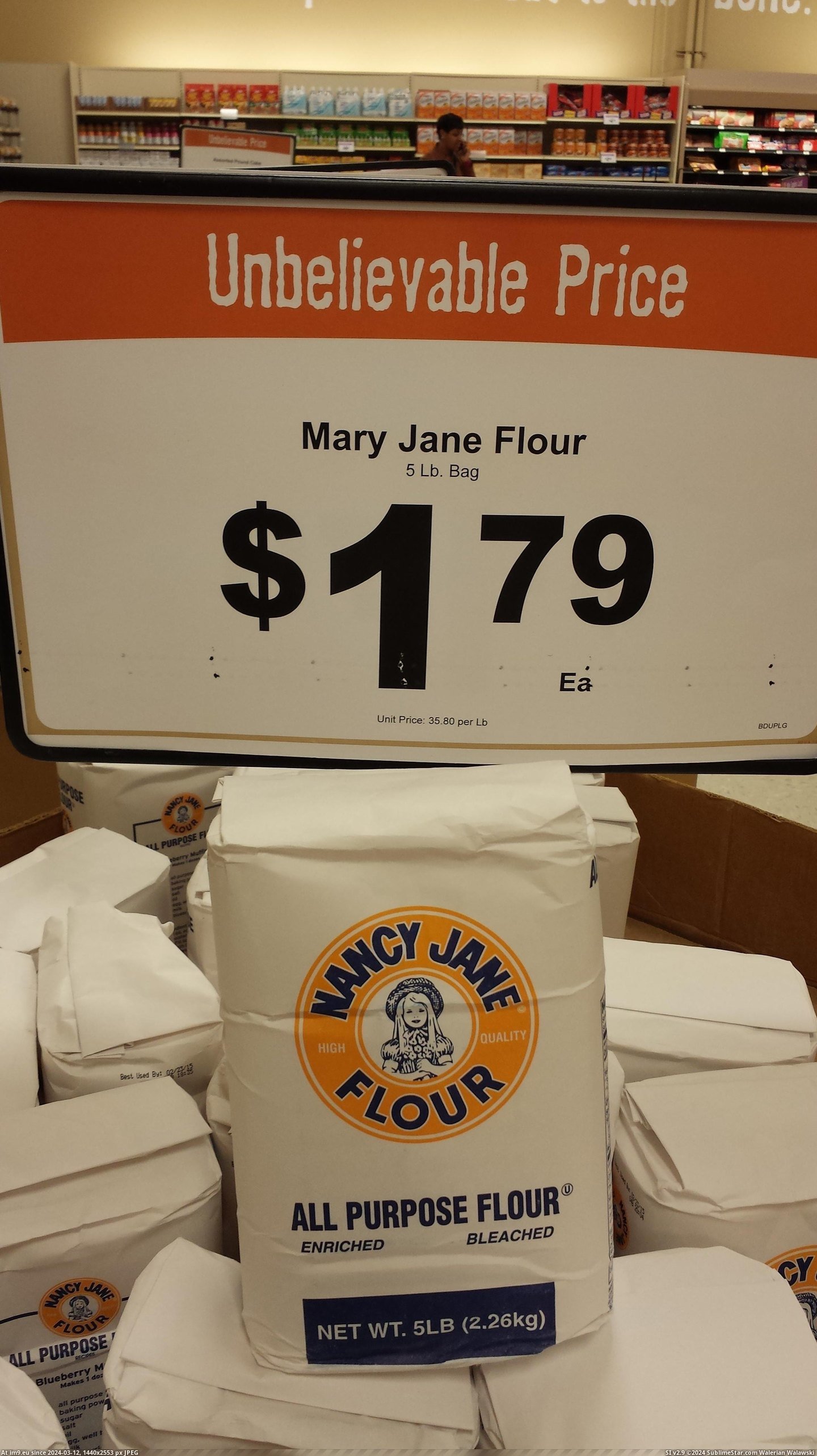 #Mary #Jane #Advertised #Nancy #Flour [Mildlyinteresting] Instead of 'Nancy Jane', this flour is advertised as 'Mary Jane' Pic. (Изображение из альбом My r/MILDLYINTERESTING favs))