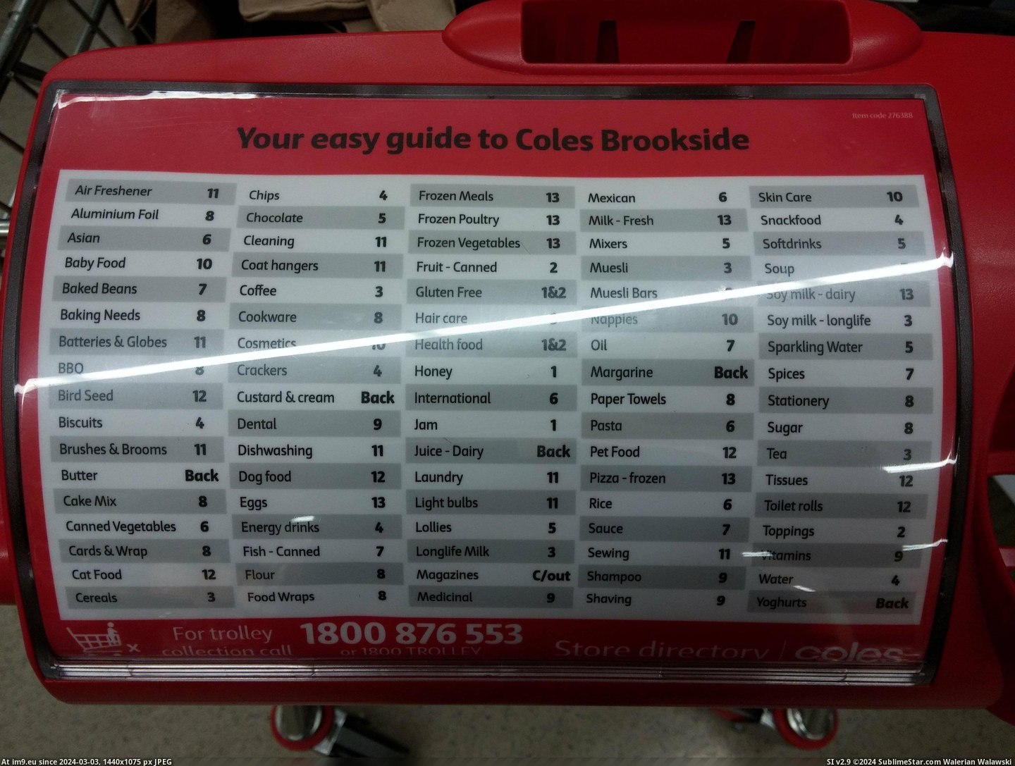 #Show #Find #Carts #Aisles #Coles #Shopping #Items [Mildlyinteresting] The new shopping carts at Coles show you which aisles to find items in. Pic. (Image of album My r/MILDLYINTERESTING favs))