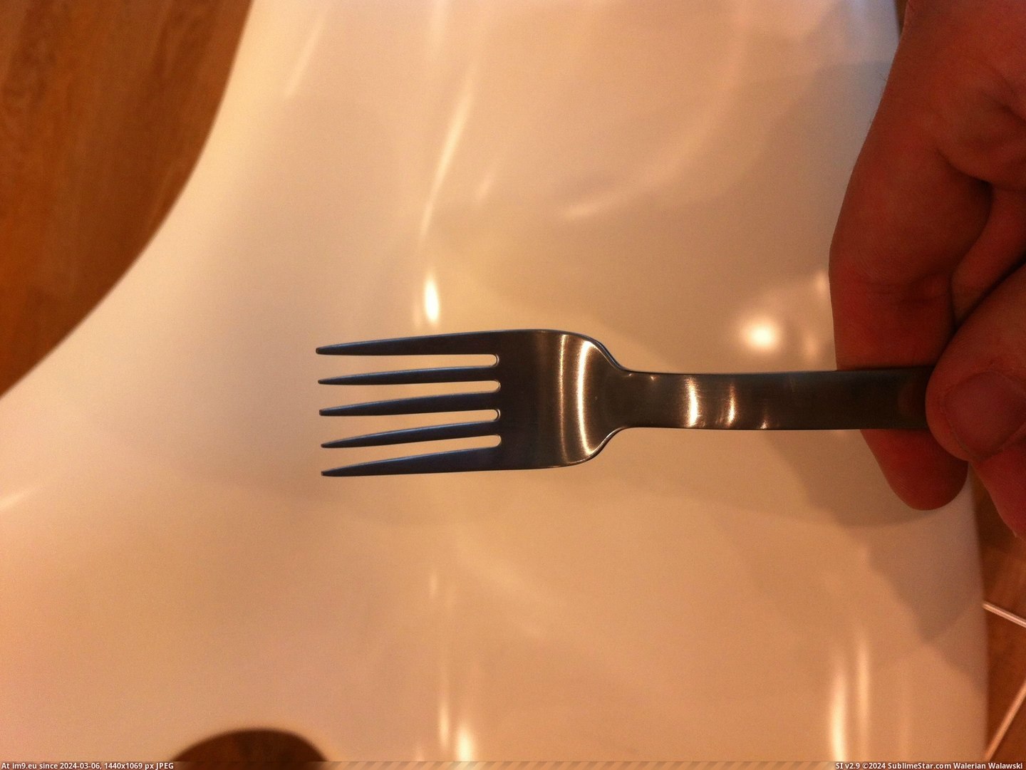 #Fork  #Spikes [Mildlyinteresting] This fork has 5 spikes. Pic. (Image of album My r/MILDLYINTERESTING favs))