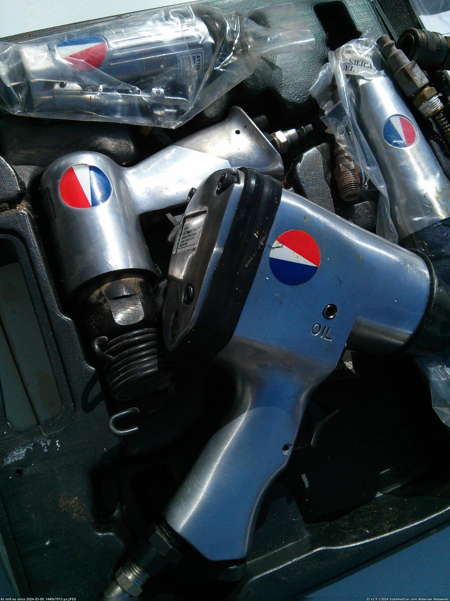 #Old #Pepsi #Wrench #Impact [Mildlyinteresting] This old impact wrench almost has the Pepsi logo Pic. (Image of album My r/MILDLYINTERESTING favs))