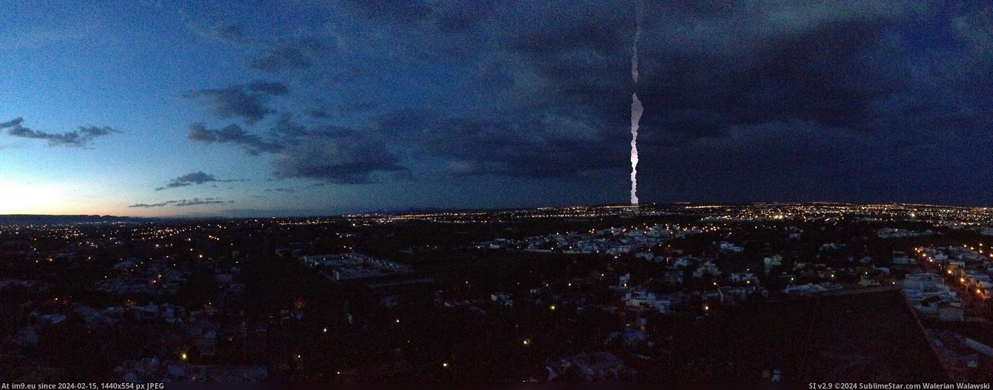 #Storm #Panorama #Lightning [Mildlyinteresting] Took a panorama during a lightning storm Pic. (Image of album My r/MILDLYINTERESTING favs))