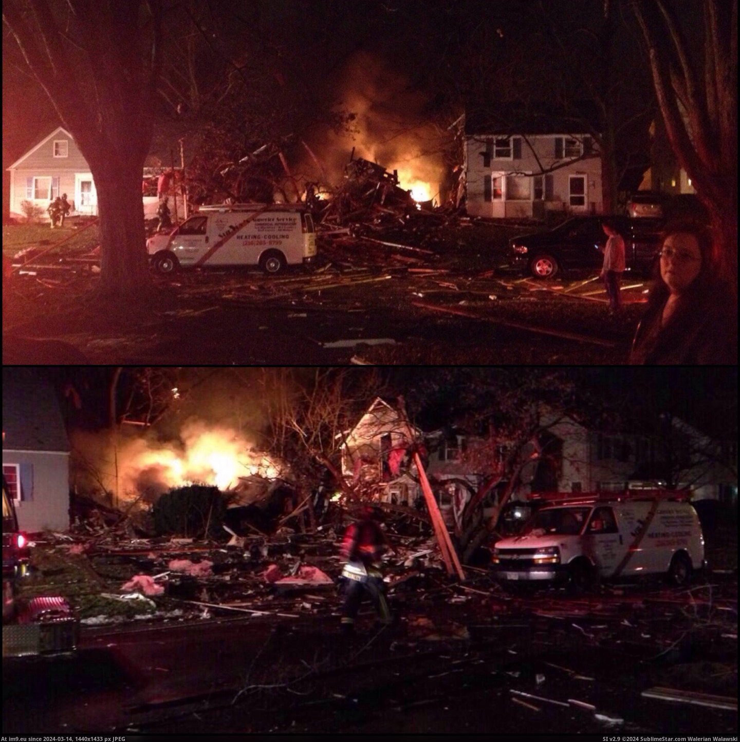 #Photo #Two #Feet #Onefinelooking #Zaynin #House #Redditors #Exploded [Mildlyinteresting] Two redditors, -u-Zaynin and -u-onefinelooking, took a photo of the same house that exploded feet away from  Pic. (Image of album My r/MILDLYINTERESTING favs))