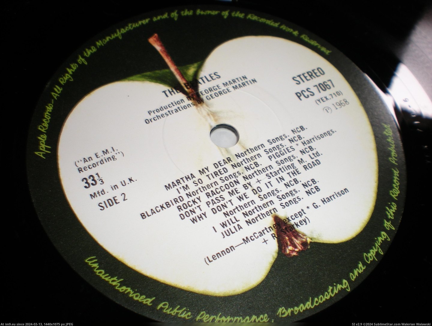 #Album #Nmint #White NMint White Album 1973 3 Pic. (Image of album new 1))