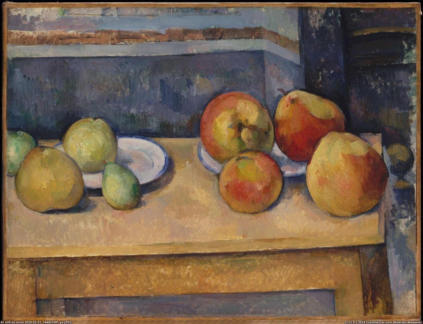 Paul Cézanne - Still Life with Apples and Pears (ca. 1891-92) (in Metropolitan Museum Of Art - European Paintings)