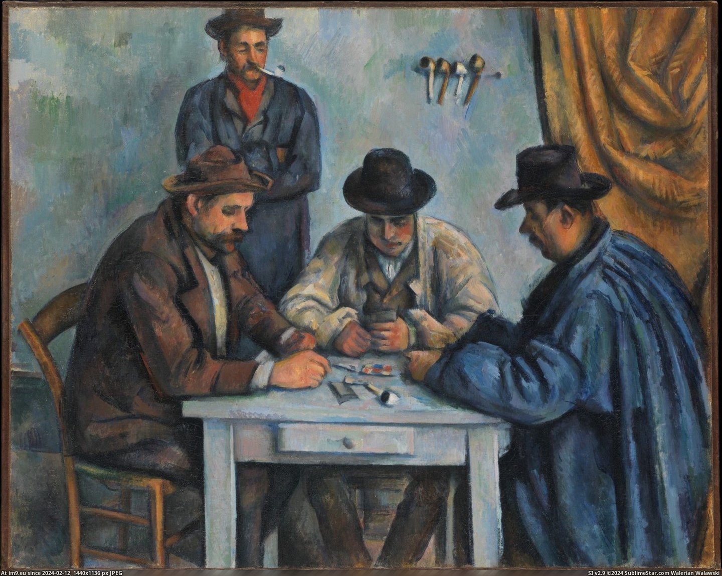 Paul Cézanne - The Card Players (1890-92) (in Metropolitan Museum Of Art - European Paintings)