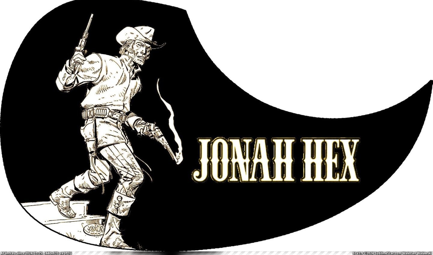 Pick Guard - Jonah Hex (in Custom Pickguard Art)