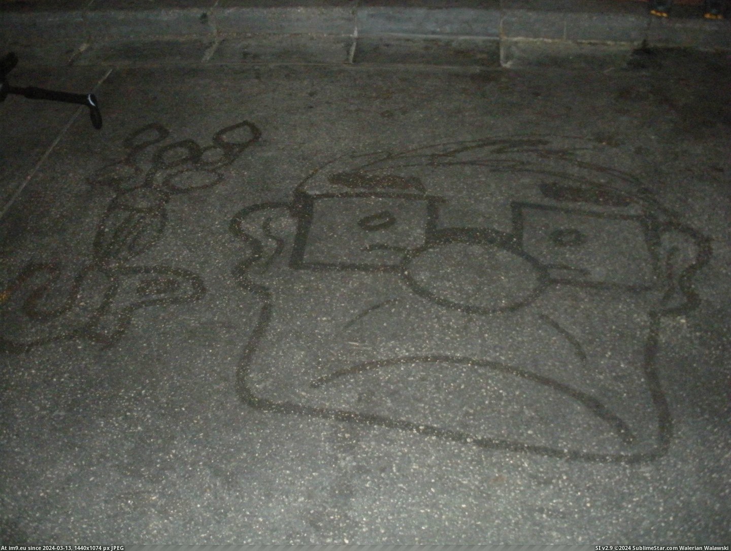 #World #Water #Disney #Guests #Janitor #Broom #Entertain #Characters #Drew #Sidewalk [Pics] As a janitor at Disney World, I drew characters with water and a broom on the sidewalk to entertain guests. 1 Pic. (Image of album My r/PICS favs))