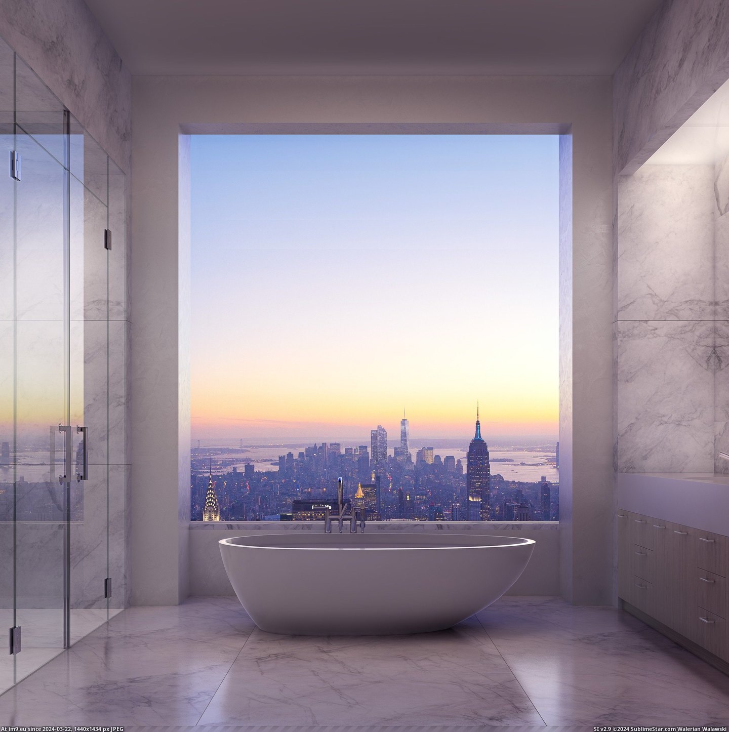 #Park #Bathroom #Avenue #Damn #Million [Pics] DAMN. The Bathroom View from the $95 Million Penthouse at 432 Park Avenue, NY ( MostBeautiful) Pic. (Image of album My r/PICS favs))