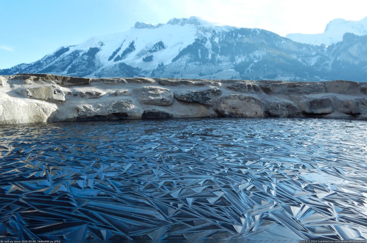 #Frozen #Pond #Switzerland [Pics] Frozen pond in Switzerland Pic. (Image of album My r/PICS favs))