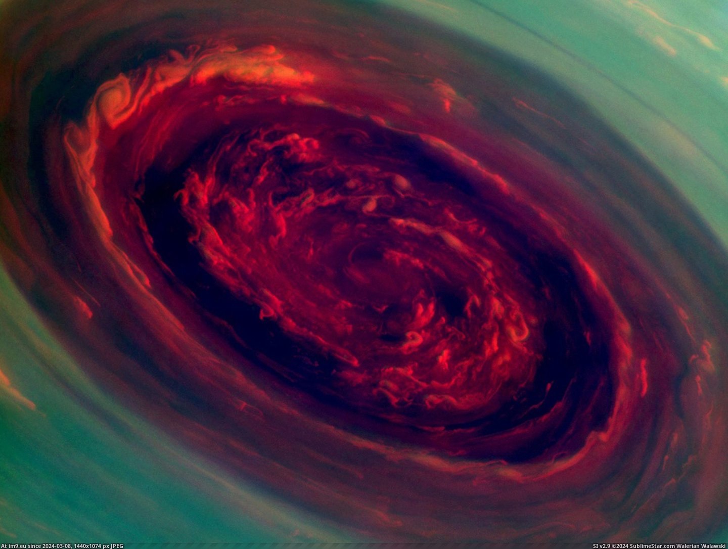 #Massive #Saturn #Hurricane [Pics] Massive hurricane on Saturn Pic. (Изображение из альбом My r/PICS favs))