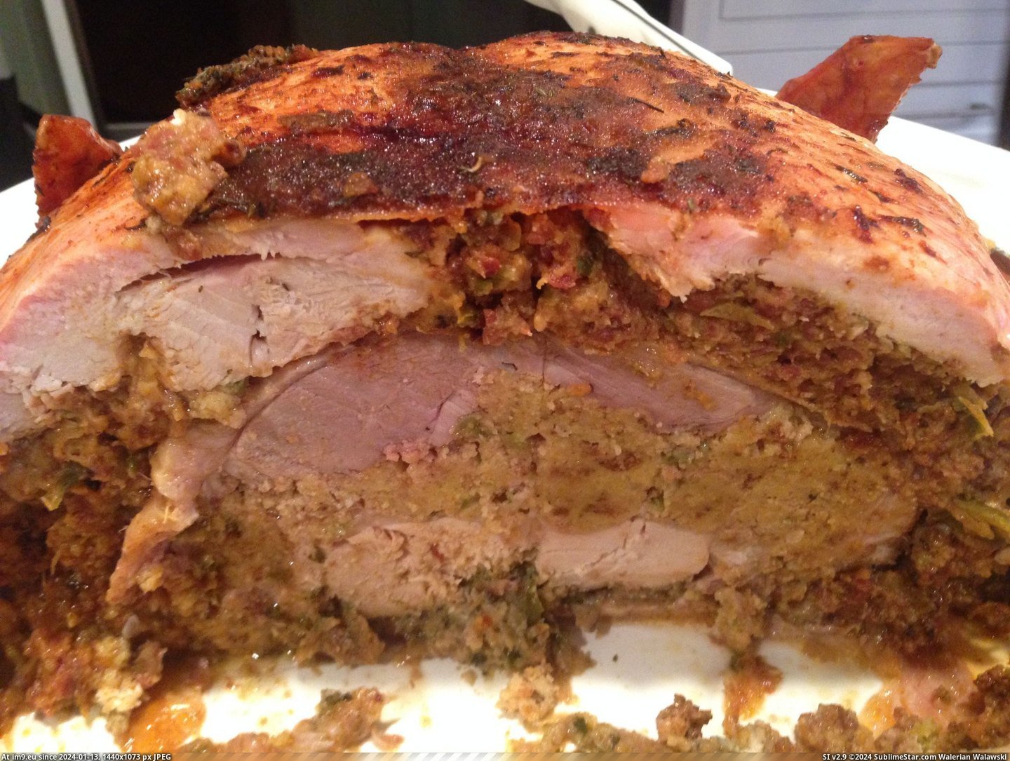 #For #Year #Thought #Duck #Thanksgiving #Turkey #Turducken #Family #See #Chicken [Pics] My family makes turducken (a chicken in a duck in a turkey) every year for Thanksgiving. Thought reddit would like to see Pic. (Image of album My r/PICS favs))