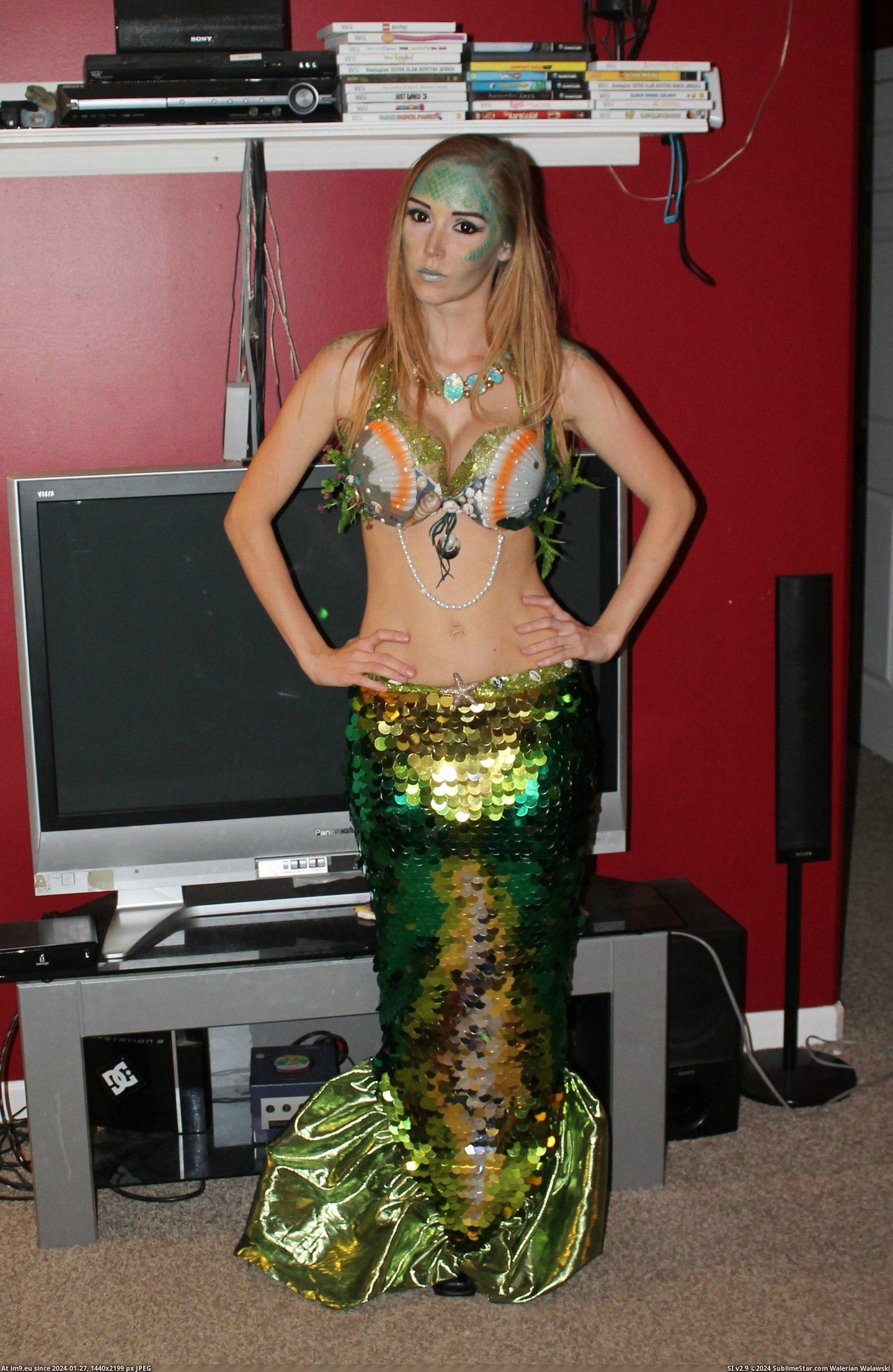 #Costume #Homemade #Mermaid [Pics] My homemade mermaid costume! 3 Pic. (Image of album My r/PICS favs))