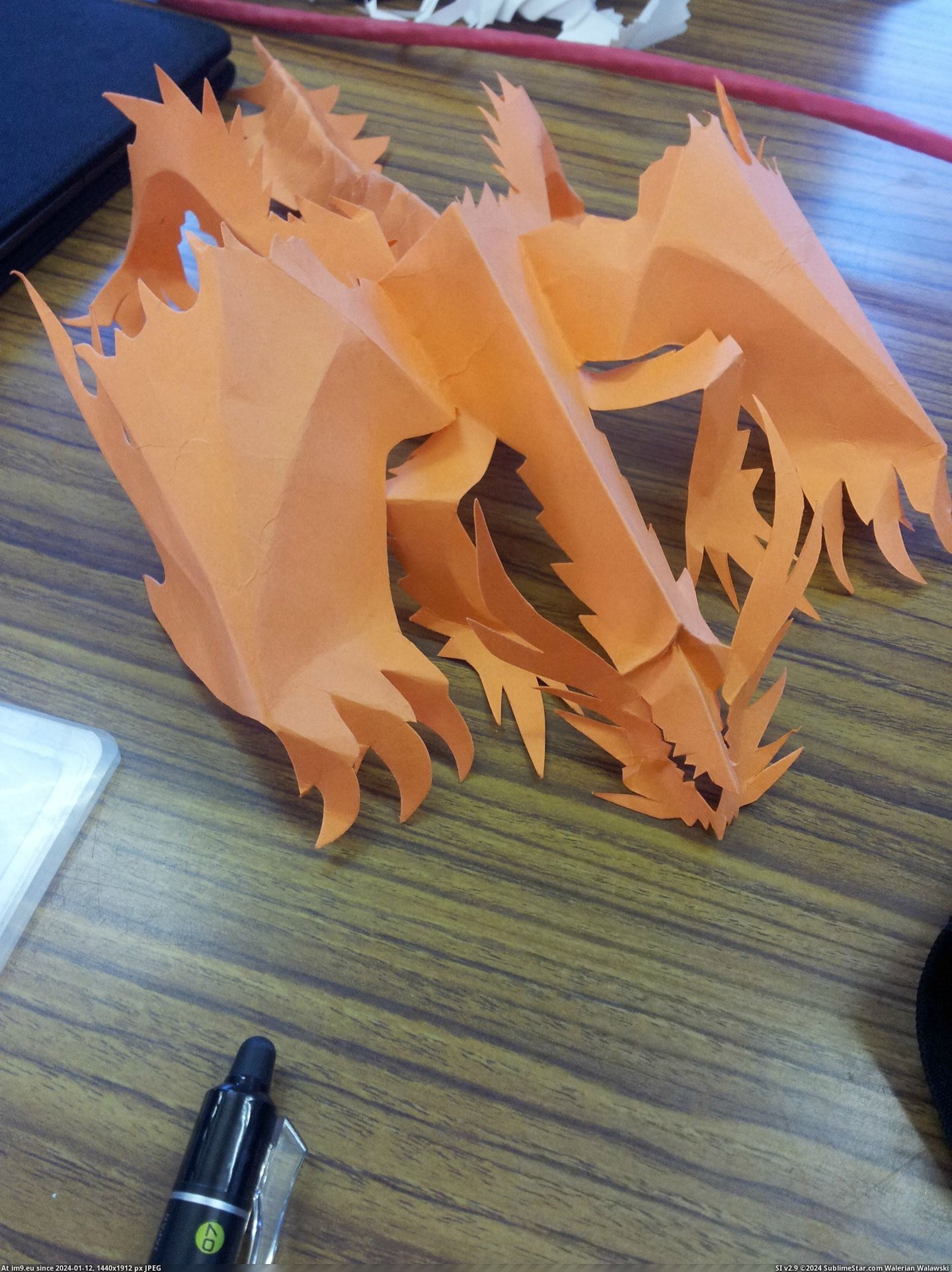 #One #Paper #Students #Creatures #Freehand #Bored #Completely [Pics] One of my students makes these creatures out of paper completely freehand whenever he is bored 10 Pic. (Bild von album My r/PICS favs))