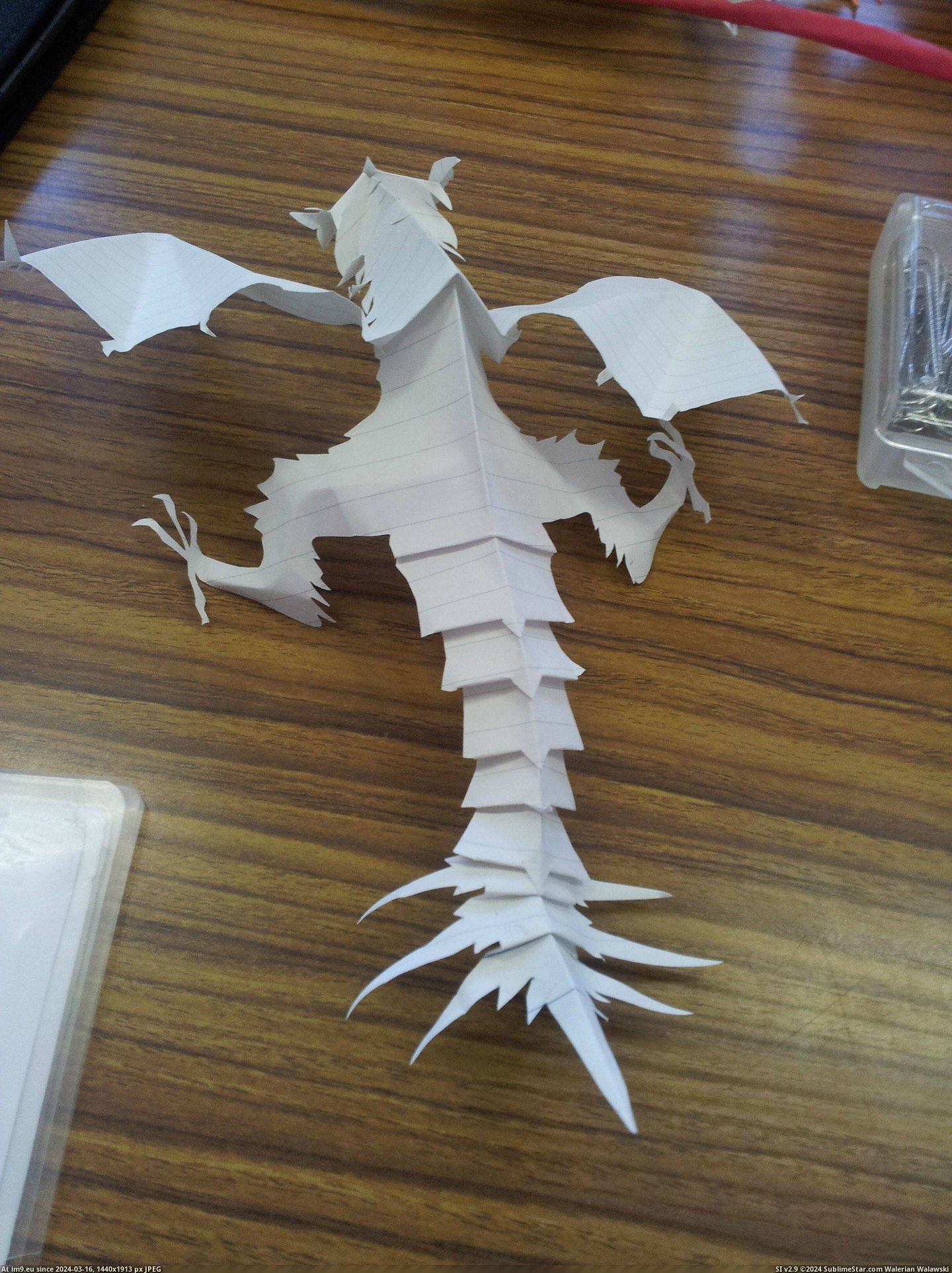 #One #Paper #Students #Creatures #Freehand #Bored #Completely [Pics] One of my students makes these creatures out of paper completely freehand whenever he is bored 2 Pic. (Изображение из альбом My r/PICS favs))