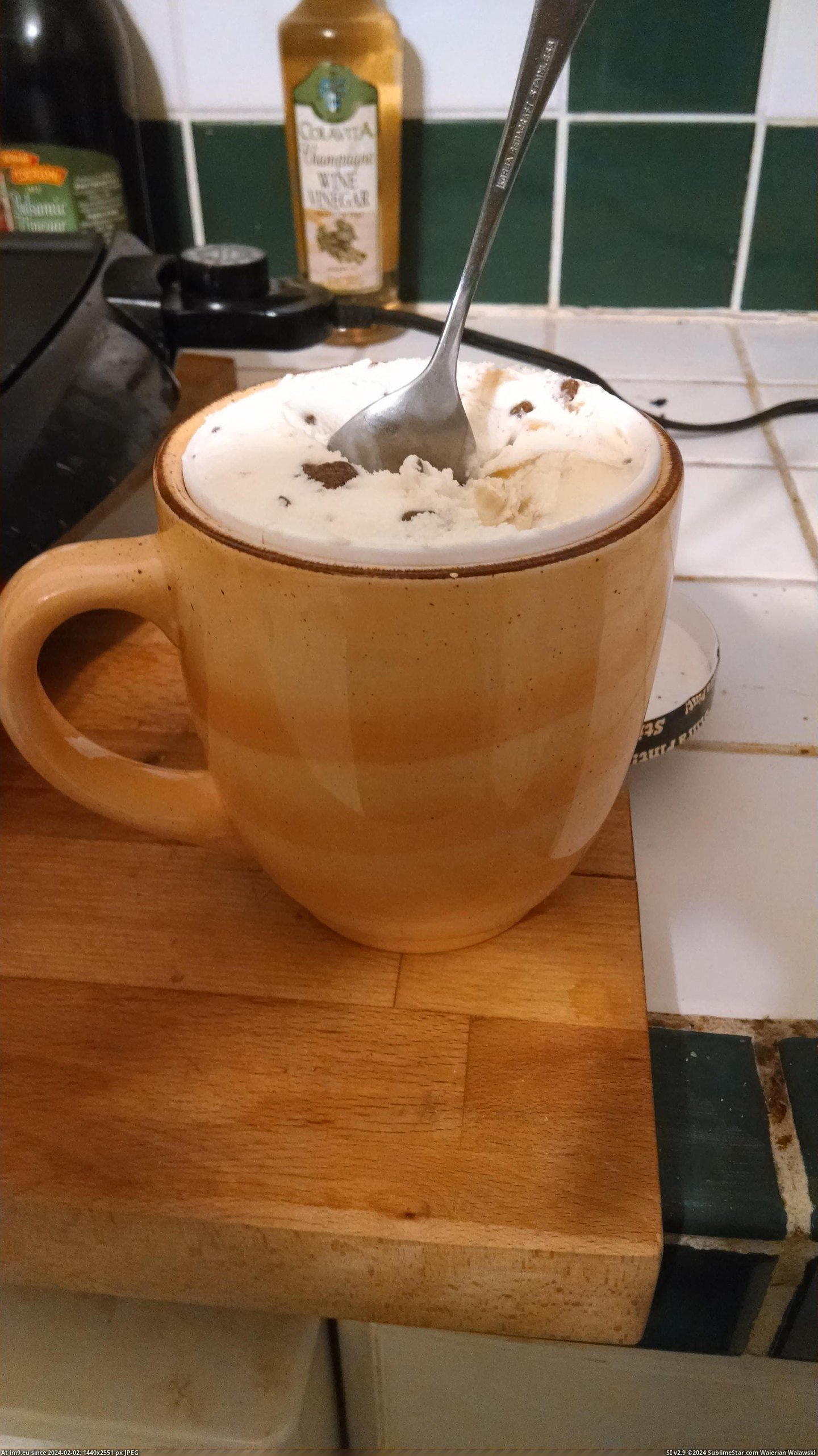 #Ice #Boyfriend #Mug #Promise #Cream #Cup [Pics] The mug I use when I promise my boyfriend I'll only have a cup of ice cream. 2 Pic. (Image of album My r/PICS favs))