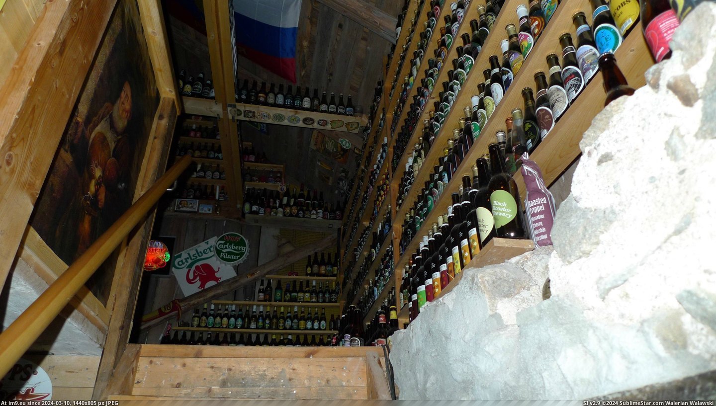 #Collection #Friend #World #Sweden #Bottles #Claimed #Beer #Largest #Visit [Pics] Went to visit a friend in Sweden. He claimed to have a the second largest collection of beer bottles in the world and I d Pic. (Изображение из альбом My r/PICS favs))
