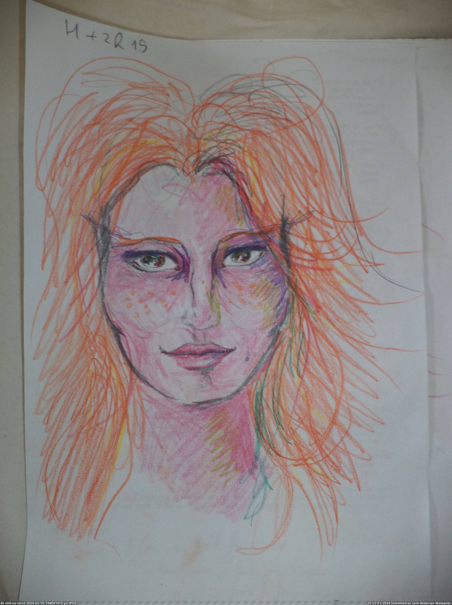 #Time #Friend #Portraits #Lsd #Trip #Drew [Pics] What a LSD trip looks like: a friend of mine drew 11 self-portraits during her first time. 3 Pic. (Obraz z album My r/PICS favs))