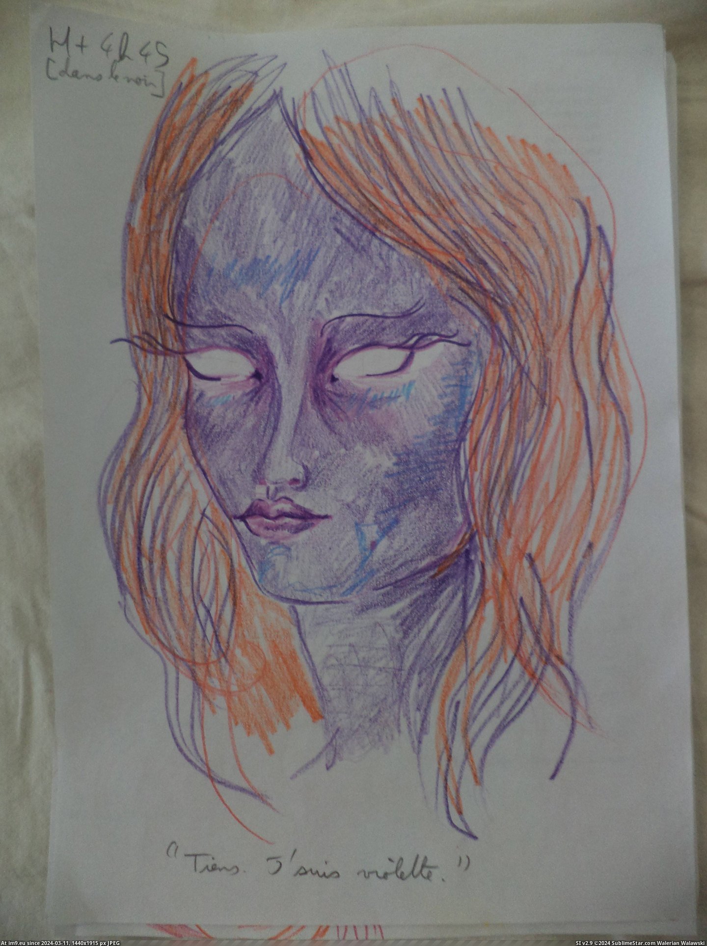 #Time #Friend #Portraits #Lsd #Trip #Drew [Pics] What a LSD trip looks like: a friend of mine drew 11 self-portraits during her first time. 5 Pic. (Obraz z album My r/PICS favs))