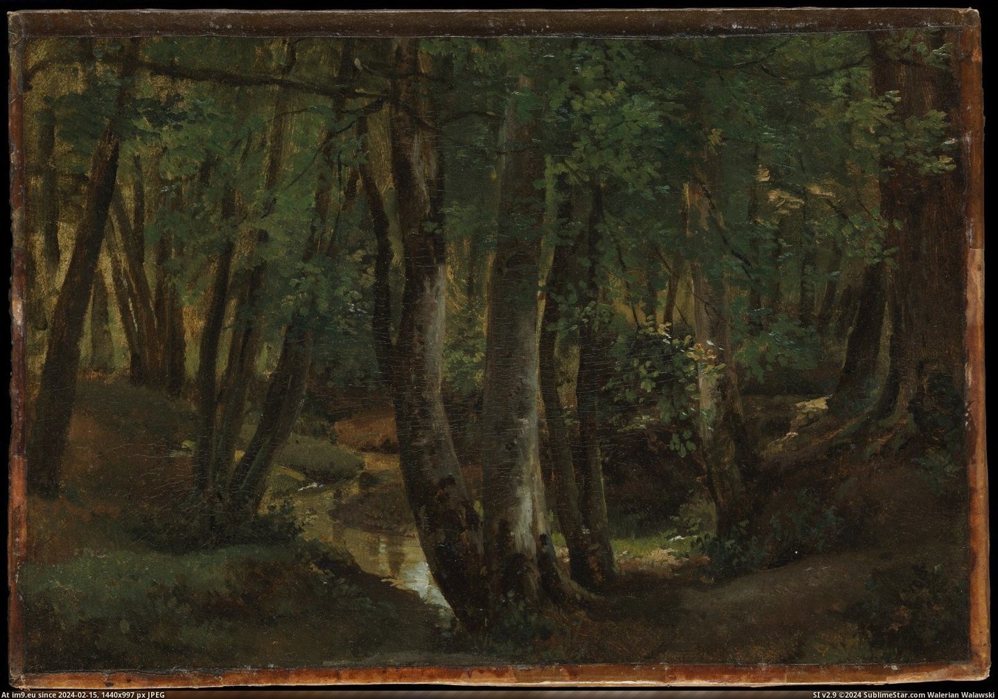 Robert-Léopold Leprince - Interior of a Wood at Pierrefitte (1822) (in Metropolitan Museum Of Art - European Paintings)