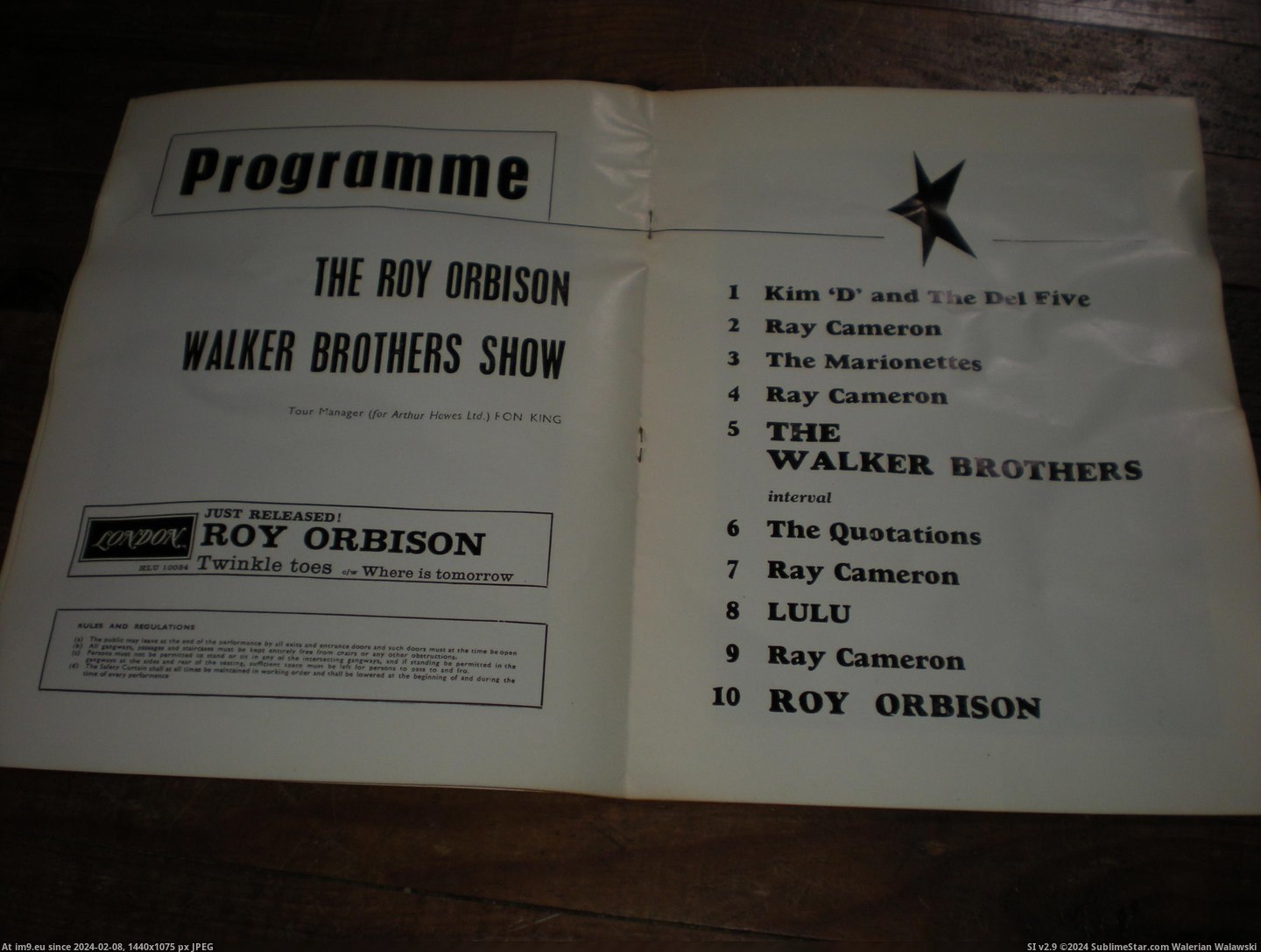 #Roy #Orbison #Prog Roy Orbison Prog 3 Pic. (Bild von album new 1))