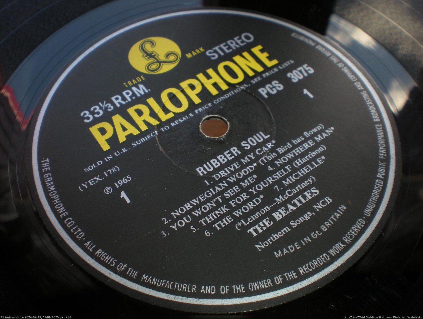#Rubber #Stereo #Soul Rubber Soul STEREO 1 Pic. (Image of album new 1))