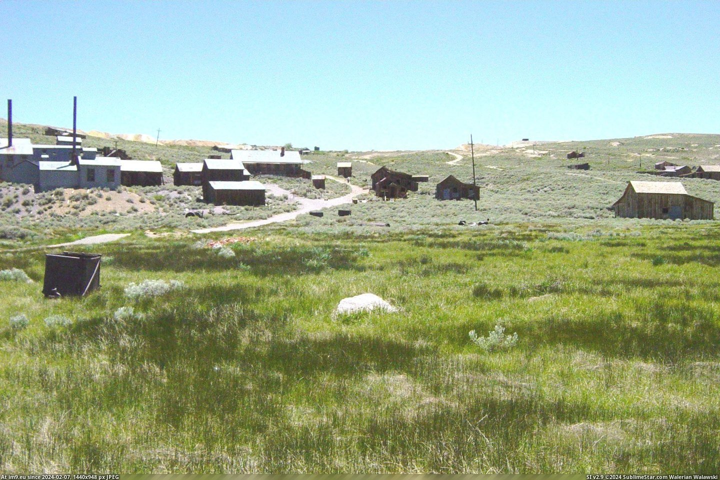 Site Of Occidental Hotel In Bodie, California (in Bodie - a ghost town in Eastern California)