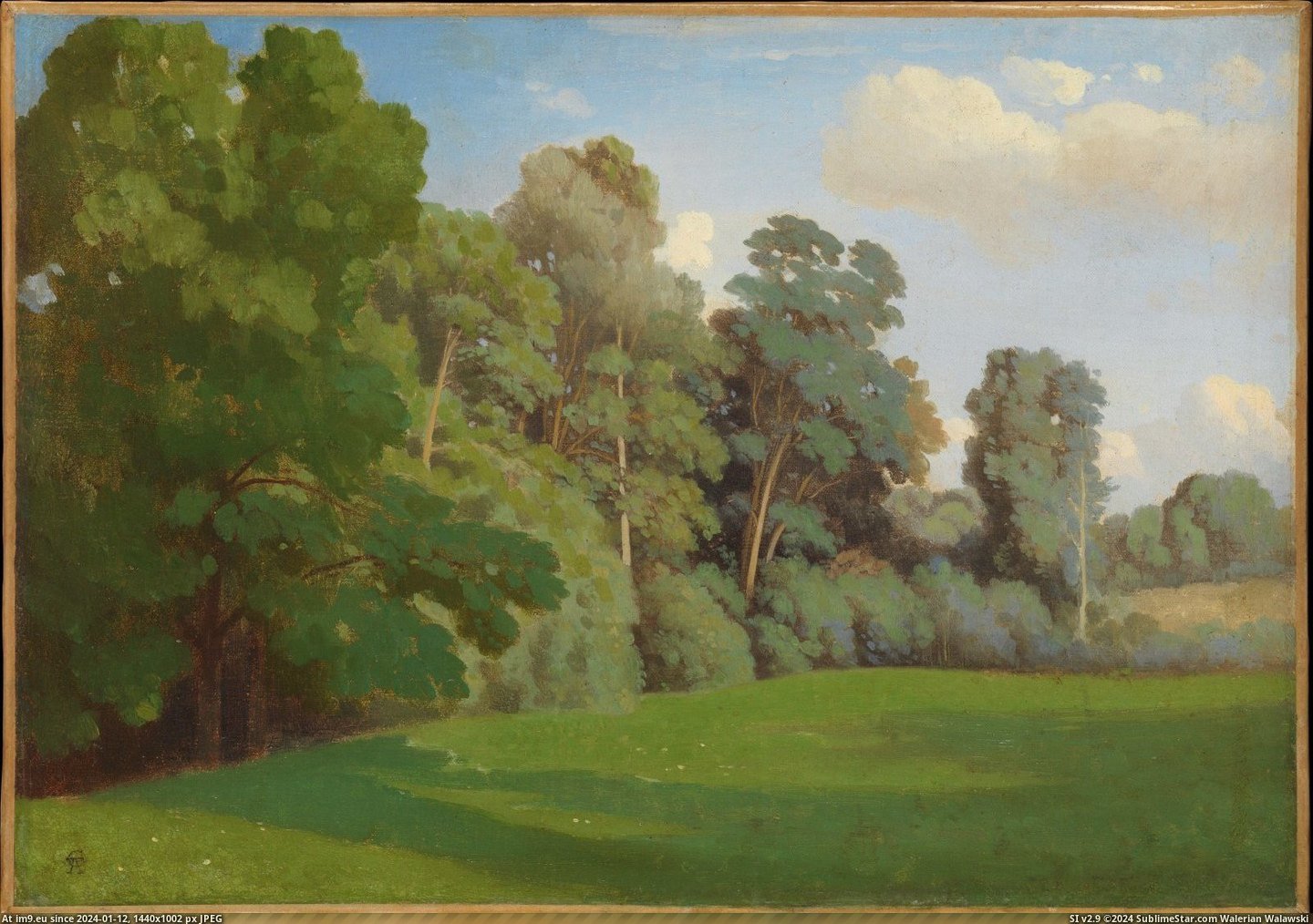Théodore Caruelle d'Aligny - Edge of a Wood (ca. 1850) (in Metropolitan Museum Of Art - European Paintings)