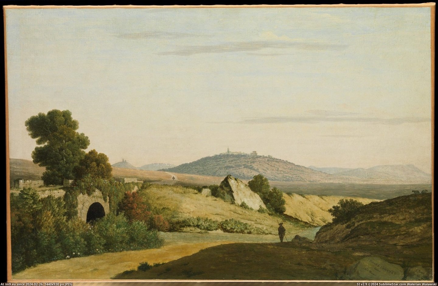 Thomas Jones - Ponte Loreto near Nettuno (by 1787) (in Metropolitan Museum Of Art - European Paintings)
