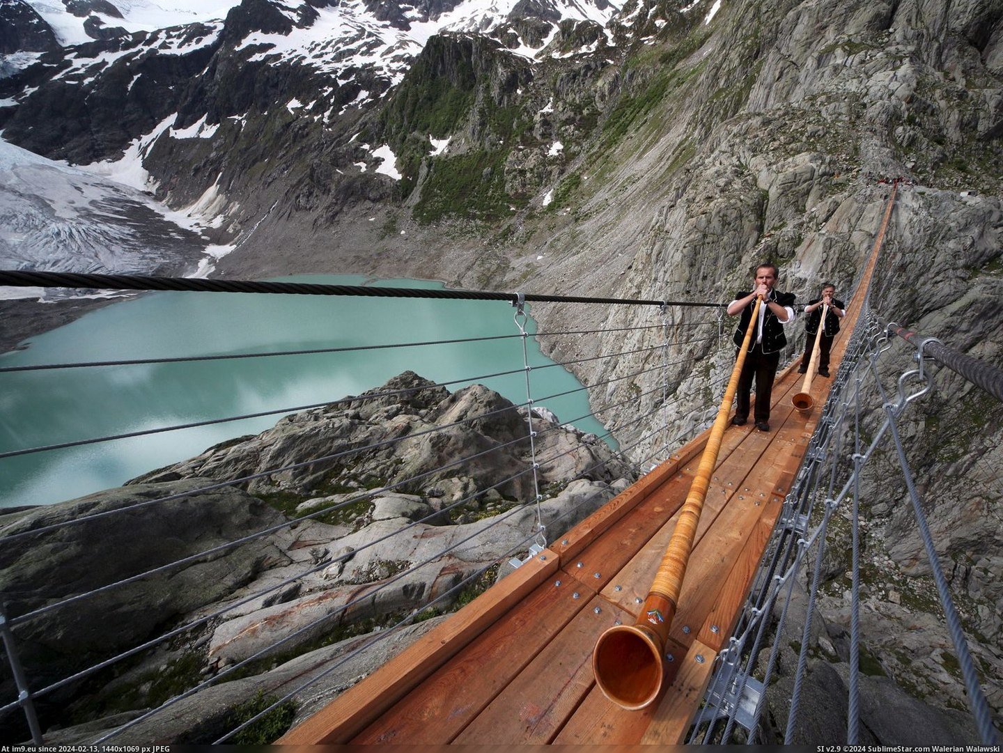 Trift Bridge, Gadmen, Schweiz Suisse, Switzerland (in Beautiful photos and wallpapers)