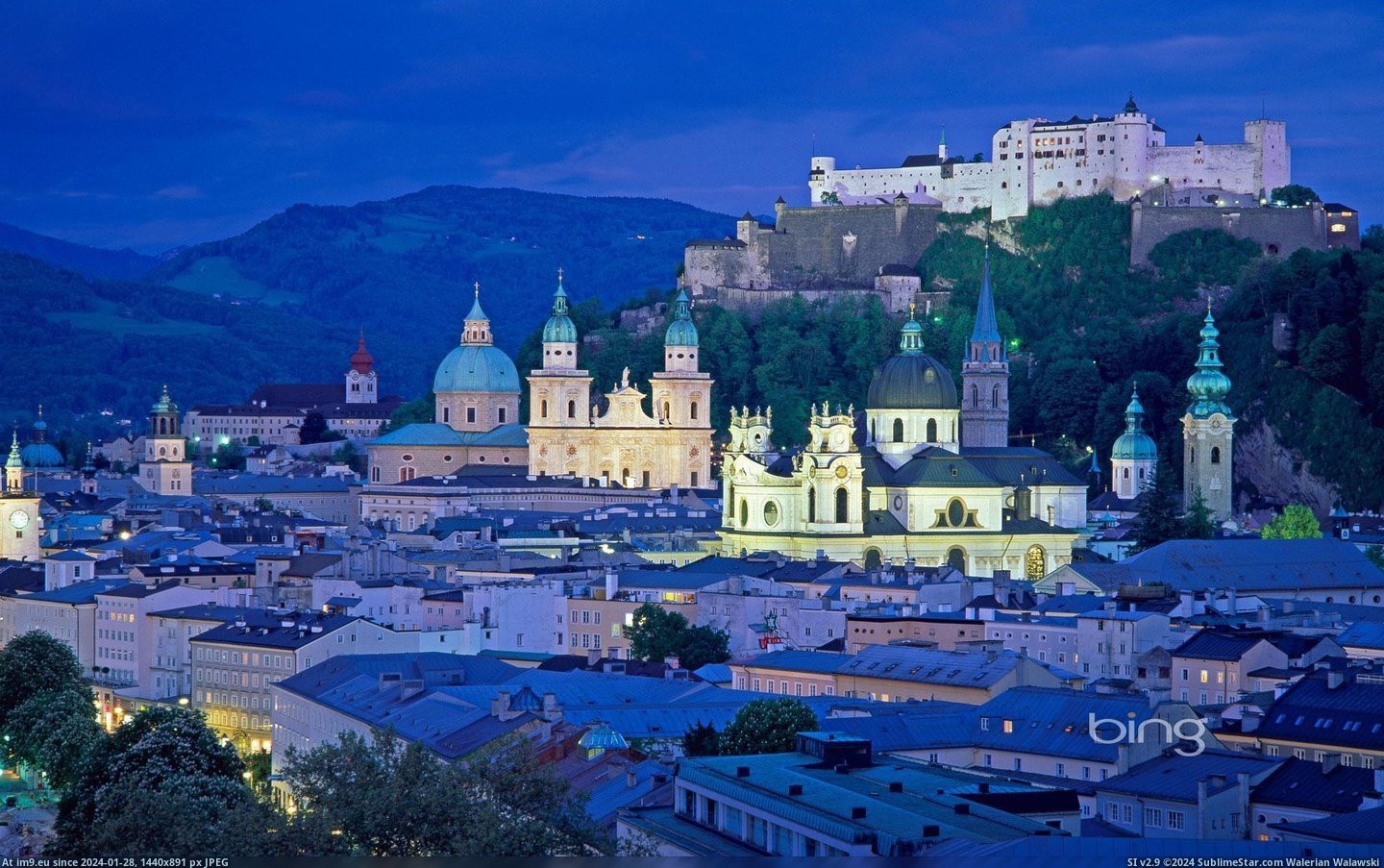 View of Salzburg, Austria (in Bing Photos November 2012)