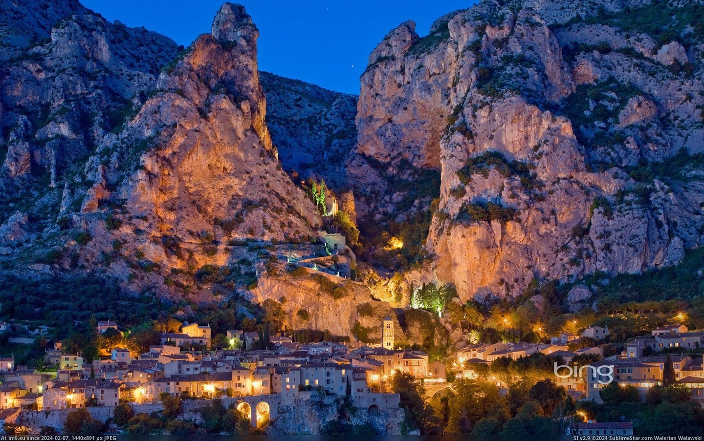 Village of Moustiers Sainte-Marie, Provence-Alpes-Cote d'Azur, France (©Getty Images) (in Best photos of January 2013)