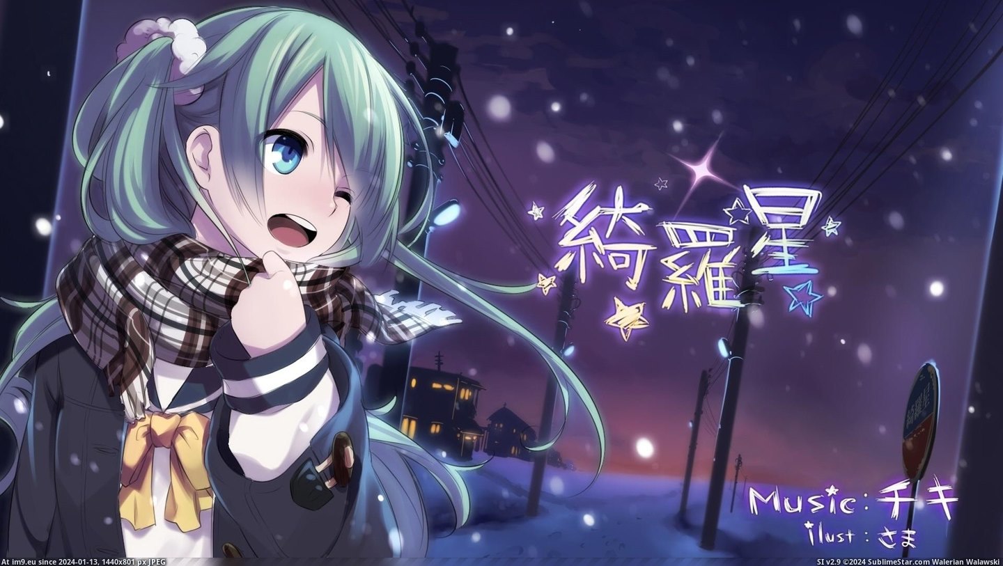 Vocaloid Hatsune Miku Girl Cute Smile Evening 31127 1920X1080 (HD) (in HD Wallpapers - anime, games and abstract art/3D backgrounds)