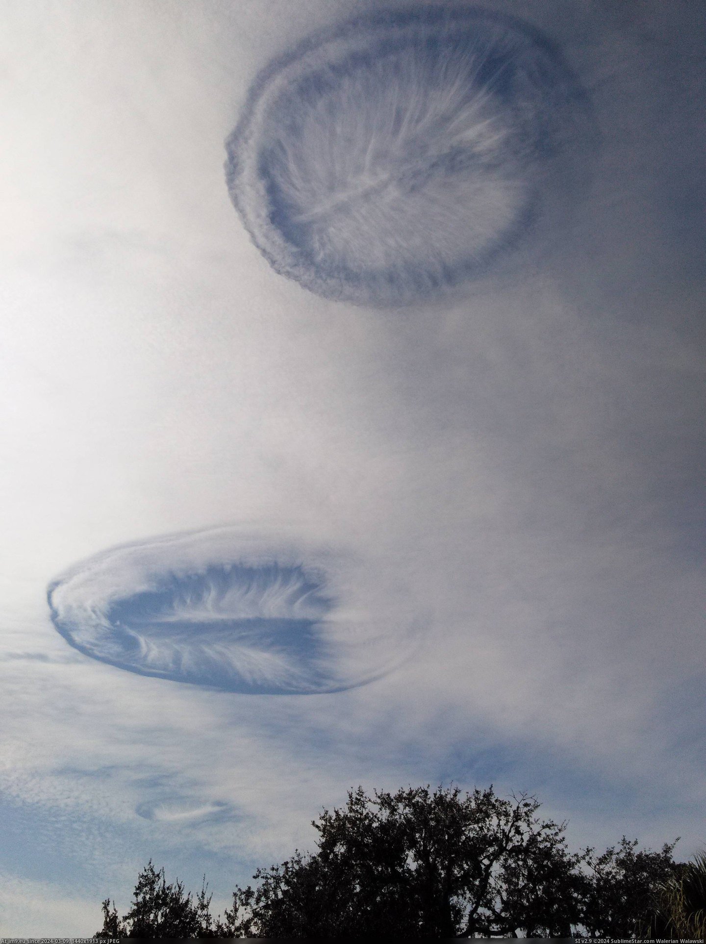 #Wtf #Hole #Florida #Central #Punch #Crazy #Clouds [Wtf] Crazy looking hole punch clouds over central Florida. Pic. (Image of album My r/WTF favs))