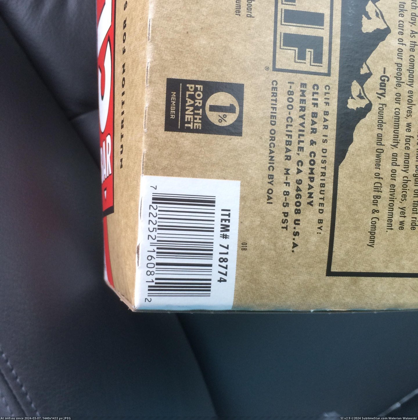 #Wtf #Way #Box #Bit #Ate #Cliff #Protein #Glad #Extra #Bar #Noticed [Wtf] My Cliff Bar had a bit of extra protein today, I'm glad I noticed before I ate it... however I am 1-2 way through the box  Pic. (Image of album My r/WTF favs))