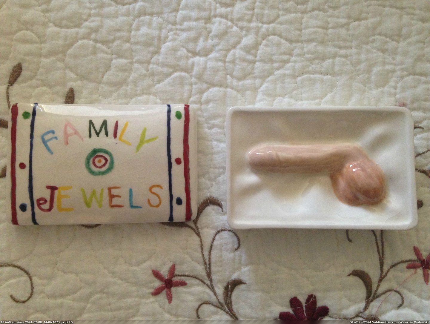 #Wtf #Art #Great #Out #Penis #Gave #Grandmother #Gifts #Got #She #Family #Boyfriend [Wtf] My Great-Grandmother got a boyfriend...so she made this penis art and gave it out as gifts to the family. [NSFW] 1 Pic. (Obraz z album My r/WTF favs))