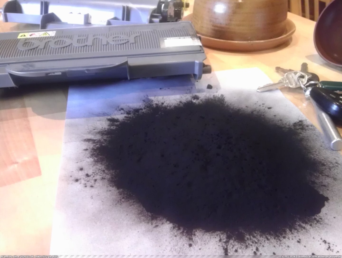 #Wtf #Old #Working #Left #Printer #Toner #Cartridge #Warning #Low #Due #Stopped [Wtf] My printer stopped working due to low toner warning. New cartridge was $80 and this is how much toner was left in the old  Pic. (Bild von album My r/WTF favs))