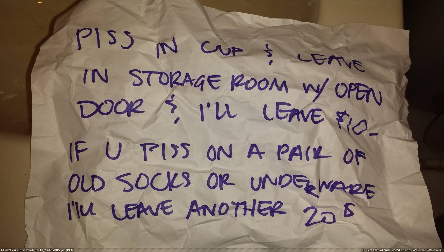 #Wtf #Not #Trashcan #Handwriting #Bathroom #Roommates [Wtf] So I found this in my bathroom trashcan. I'm not sure if that's my roommates handwriting. Pic. (Image of album My r/WTF favs))