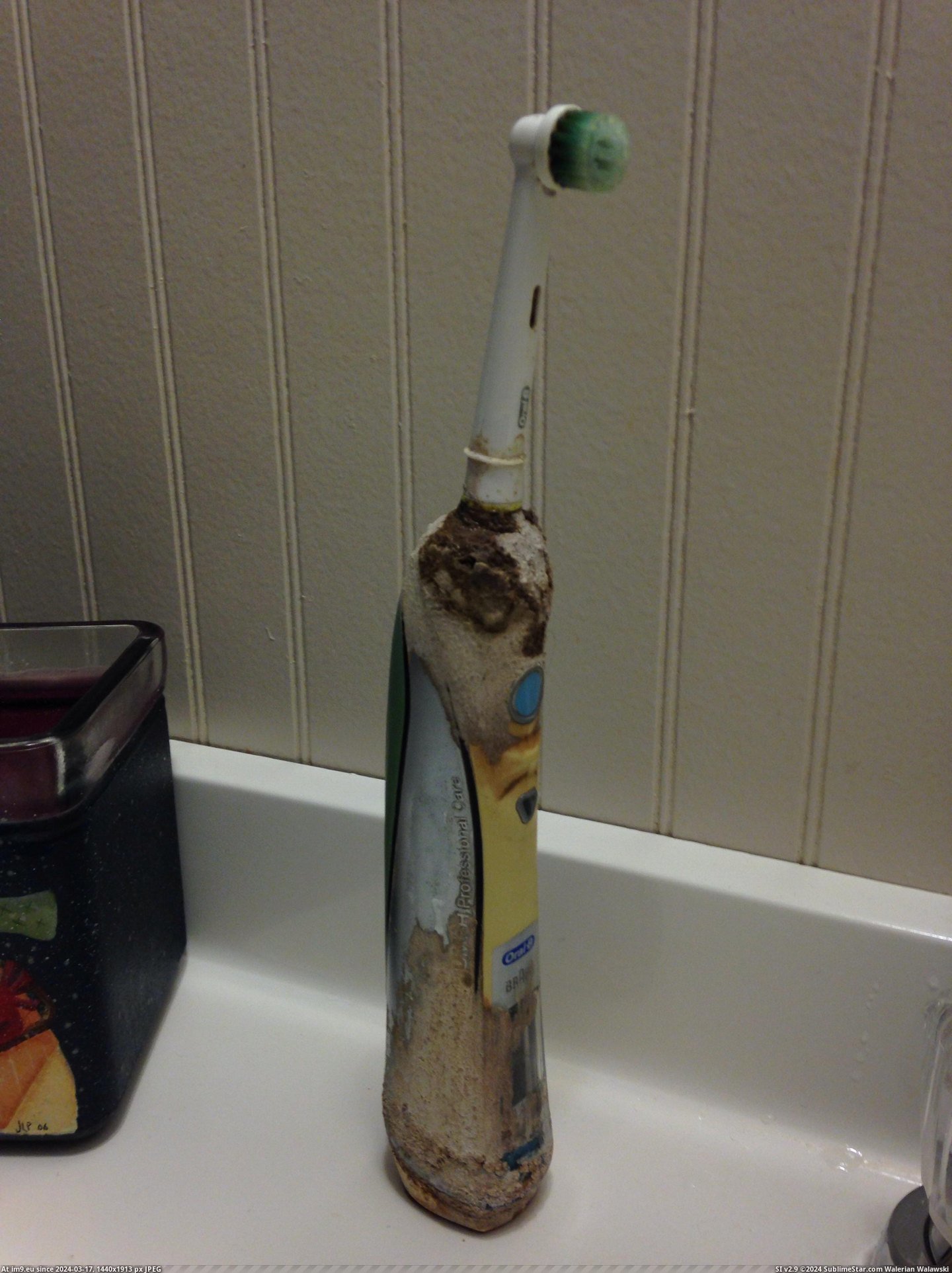 #Wtf #Toothbrush #Sister [Wtf] This is my sister's toothbrush. Pic. (Image of album My r/WTF favs))