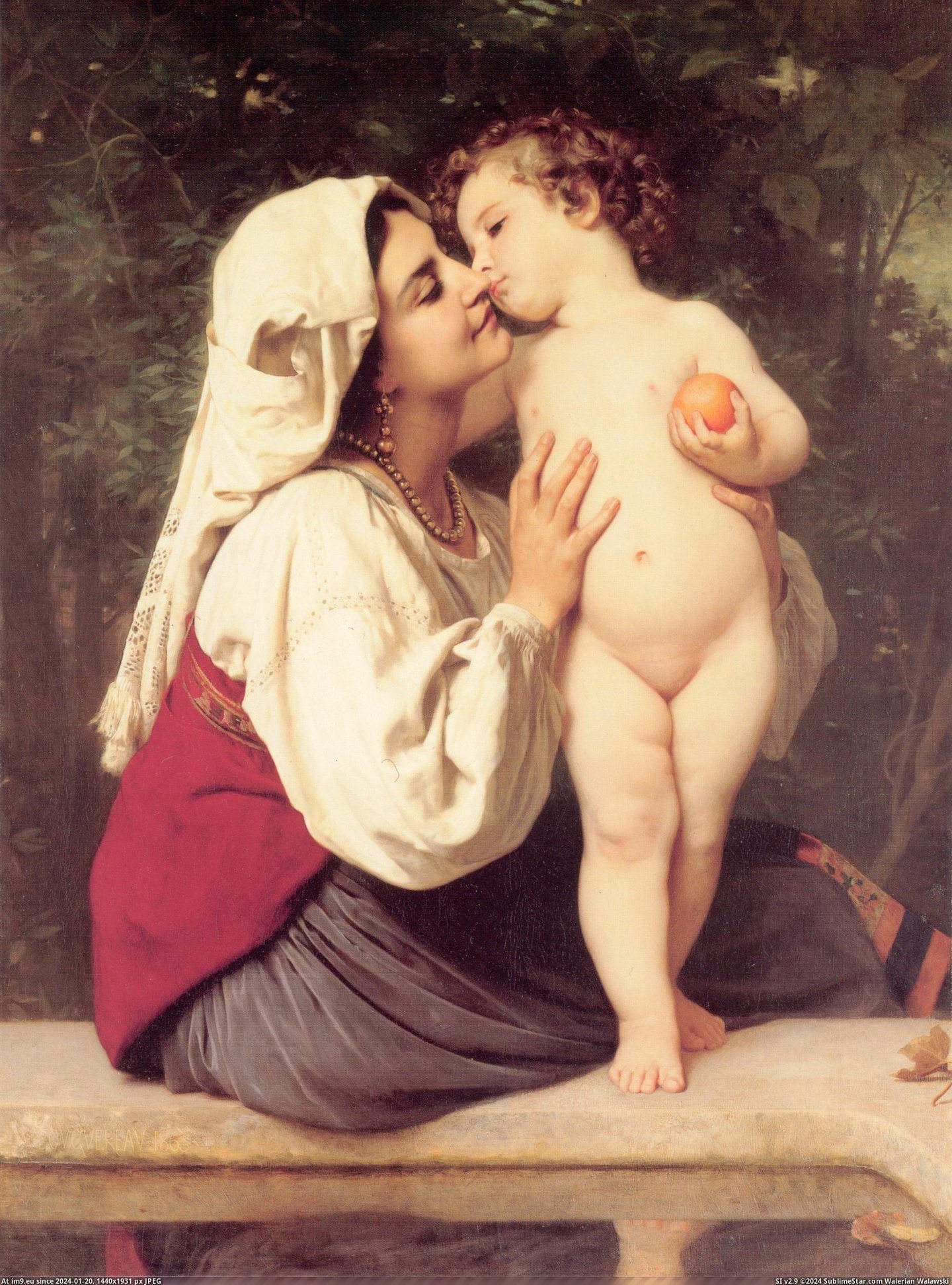 (1863) Le Baiser - William Adolphe Bouguereau (in William Adolphe Bouguereau paintings (1825-1905))