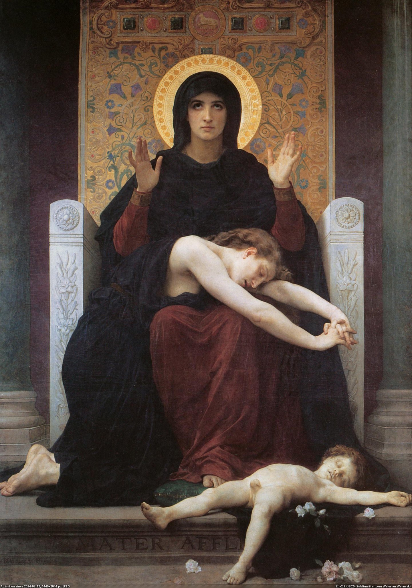 (1875) Vierge Consolatrice - William Adolphe Bouguereau (in William Adolphe Bouguereau paintings (1825-1905))